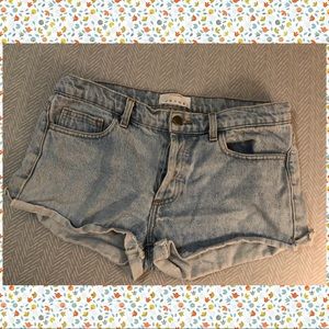 High Waisted Denim Shorts